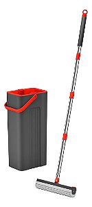 Mop Esfregão Com Balde 2 Em 1 Lava E Seca Esponja Reforçada