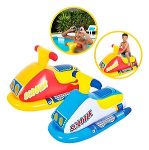 Boia Inflável Infantil Piscina Jet Ski Scooter 91x51cm Funs