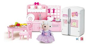 Kit Cozinha Miniatura Sylvanian Family Casinha Feliz Zoop Toys