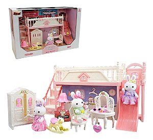 Casa De Brinquedo Zoop Toys Casinha Feliz Quarto Divertido Com Acessórios Zoop Toys