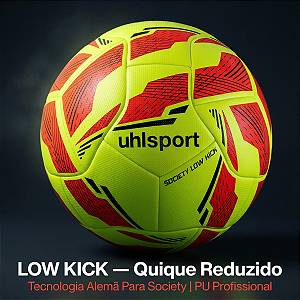 Bola Society Uhlsport Low Kick Grama Sintética Profissional Tamanho 5 Original