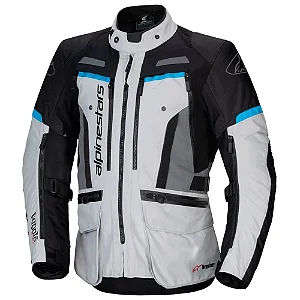 Jaqueta AlpineStars Bogota Pro Drystar- Gelo Cinza Preto Azul