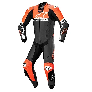 MACACÃO ALPINESTARS MISSILE V2 WARD 1PÇ- Preto Vermelho Fluo Branco