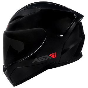 CAPACETE ASX CITY SOLID BRILHO PRETO/GRAFITE
