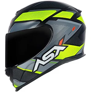 CAPACETEASX EAGLE FAST FOSCO PRETO/AMARELO/CINZA
