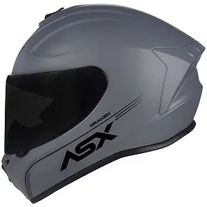 CAPACETE ASX DRAKEN SOLID FOSCO CINZA