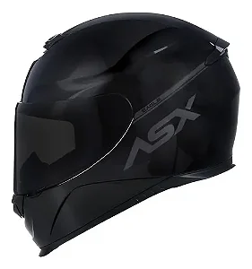 CAPACETE ASX DRAKEN SOLID BRILHO PRETO