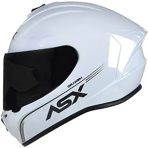 CAPACETE ASX DRAKEN SOLID BRILHO BRANCO