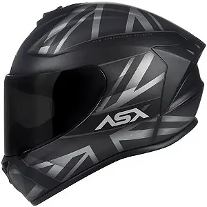 CAPACETE ASX DRAKEN UK FOSCO PRETO/CINZA