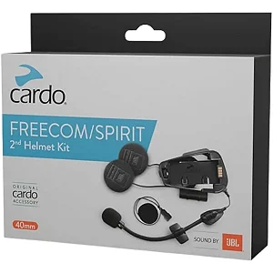 Kit Áudio e Microfone Intercomunicador Cardo Freecom/Spirit JBL