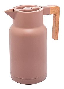 Garrafa Wood Bule Térmica Chá Café 1 L Cor Nude