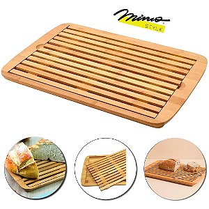 Tábua Migalheira Pães Ecokitchen Bambu 36x24cm Mimo Style