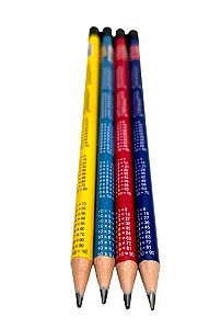 Lápis com Tabuada Cores Diversificadas - KAZ