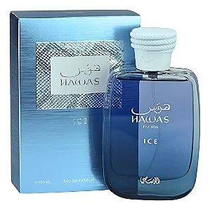 Perfume Árabe Hawas Ice 100ml Rasasi Eau de Parfum
