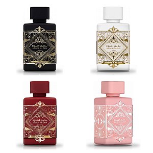 Kit Perfume Árabe Lattafa Badee Al Oud Collection 4x25ml Eau de Parfum