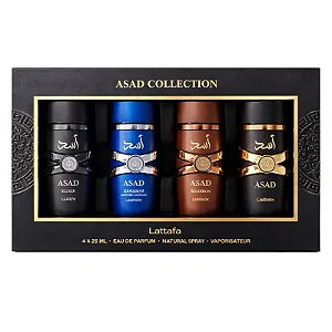 Perfume Árabe Kit Asad Collection 4x25ml Lattafa Eau De Parfum