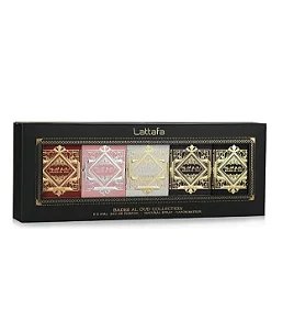 Perfume Árabe Kit Miniatura Badee Al Oud Collection 4x5ml Lattafa Eau De Parfum