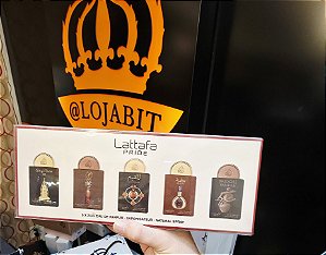 Perfume Árabe Kit Lattafa Pride 5x20ml Lattafa Eau De Parfum