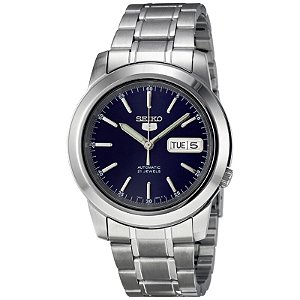 Relógio Masculino Seiko 5 Automático Blue Dial - SNKE51K1