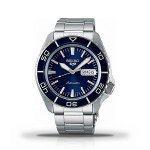Relógio Masculino Seiko 5 Sports SKX Automático Mostrador Azul SRPK97K1