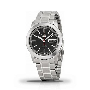 Relógio Masculino Seiko 5 Automático Mostrador Preto SNKE53K1