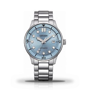 Relógio Masculino Citizen Mechanical Automático Mostrador Azul Claro NJ0191-83L