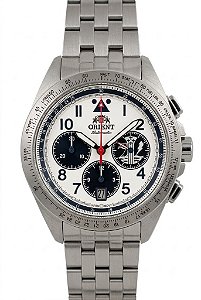 Relógio Masculino Orient Cronógrafo Automático Edição Especial FAB IV FAB 4 T6 (Limitada n.º 0082/0203)
