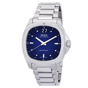 Relógio Masculino Mido Multifort TV Big Date Automático Mostrador Azul