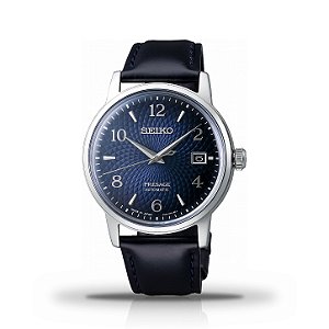 Relógio Masculino Seiko Presage Cocktail Time Old Clock Automático Mostrador Azul SRPE43J1
