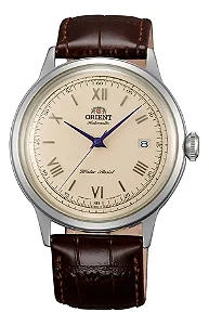 Relógio Masculino Orient Bambino Automático Mostrador Bege