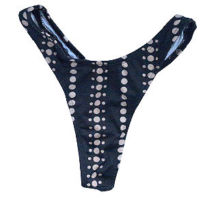 Calcinha Fio Dental Biquini, Malha Romantic Estampado