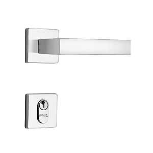 Fechadura Inox para Porta Externa 55mm MI610 ST2 Cromado - Papaiz