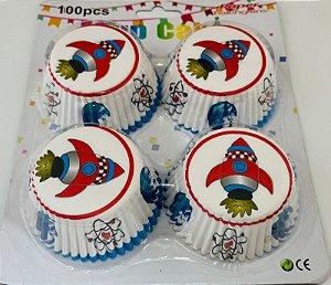Formas de Cup Cakes - 100pcs Papel Foguete