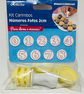 Kit Carimbos Doces - Números Fofos (2cm)