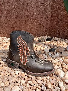 REF 513 BOTA INFANTIL FOSSIL CAFÉ SOLADO PONEY PALMA