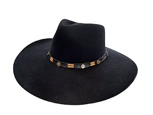CHAPÉU FAZENDEIRO ABA/10 PRETO PRALANA