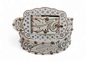 CINTO FEMININO COUNTRY 16155 BRANCO MASTER