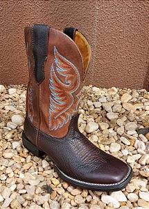 BOTA MASCULINA QUADRADA FLEX CAFE GOYAZES