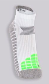 MEIA MASCULINA CANO BAIXO CINZA/ BRANCO LUPO