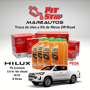 Troca de Óleo 5W 30 e Filtros para Hilux TD em Peruíbe