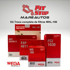 Kit de filtros WKL-100 Wega para Troca completa Peugeot e Citroên