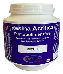 Resina Acrílica Termopolimerizável 1Kg - Triunfo