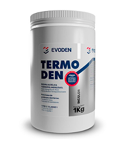 Resina Acrílica Termopolimerizável Híbrida Termoden 1Kg - Evoden