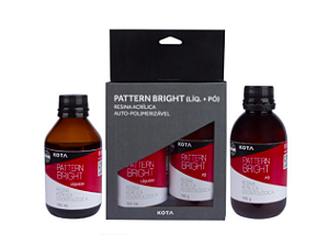 Resina Acrílica Autopolimerizável Pattern Bright Kit 100g + 100ml - Kota