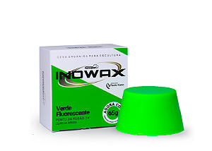 Cera Orgânica para Escultura Inowax Verde Fluorescente 65g Formaden