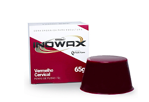 Cera Orgânica para Escultura Inowax Vermelho Cervical 65g Formaden