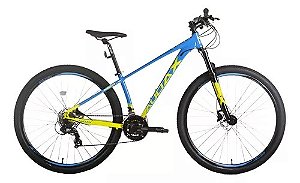 BICICLETA AUDAX HAVOK SX B 29 TM15 AZUL CYAN/AMARELO 21V