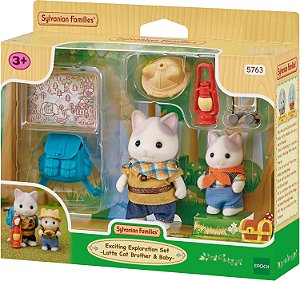 Conjunto Exploração Animada - Irmão & Bebê Gatos de Leite - Sylvanian Families - 5763