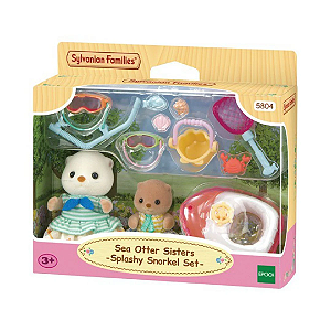 Irmãs Lontras-Marinhas - Conjunto Snorkel Splash - Sylvanian Families - 5804