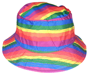 Chapéu Bucket Hat  (oxford) estampado LGBT